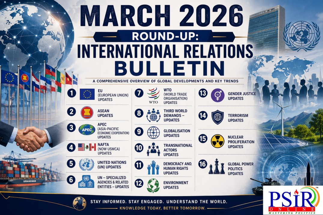 MARCH 2026: ROUND-UP  INTERNATIONAL RELATIONS