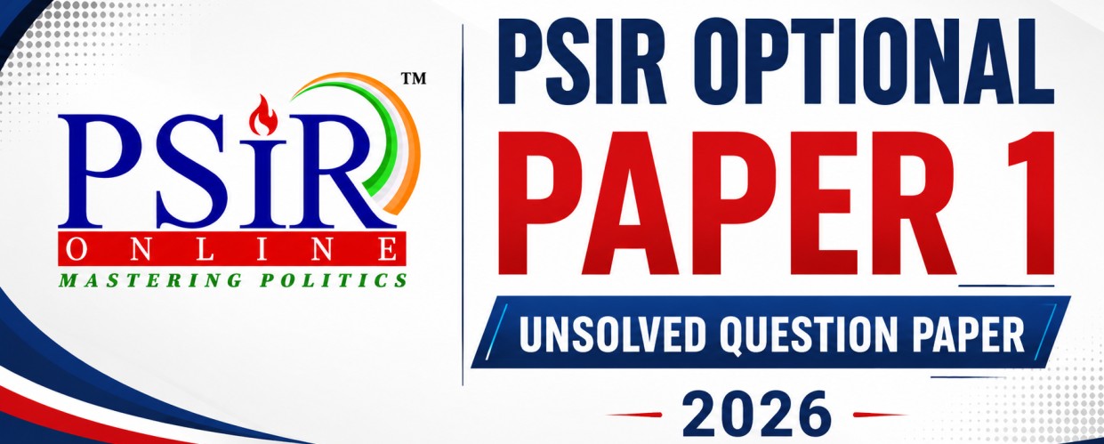 UNSOLVED -2026 PSIR (PAPER&ndash;I)