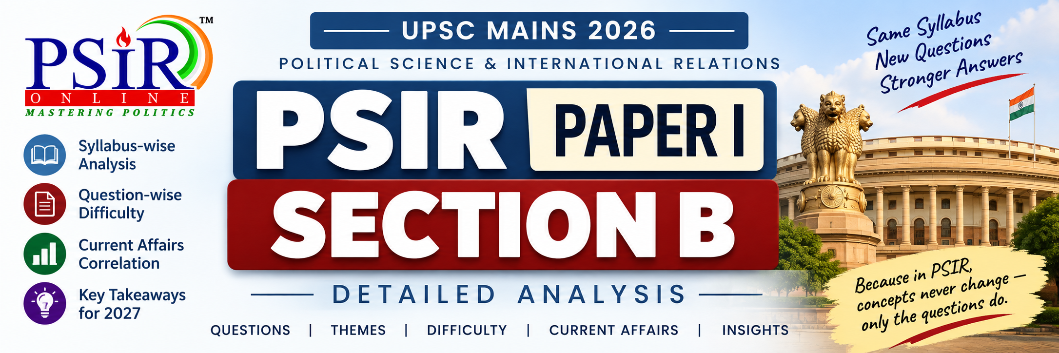 ANALYSIS OF PSIR 2026: PAPER 1 SECTION B
