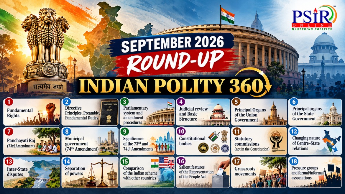 SEPTEMBER 2026: ROUND-UP INDIAN POLITY 360