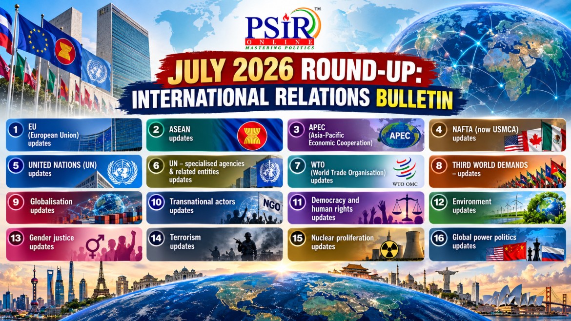 JULY 2026: ROUND-UP: INTERNATIONAL RELATIONS BULLETIN