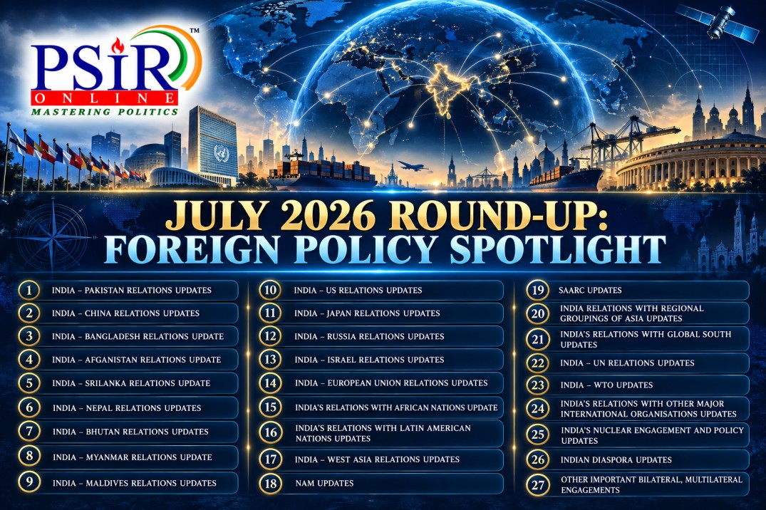 JULY 2026: ROUND-UP: FOREIGN POLICY SPOTLIGHT