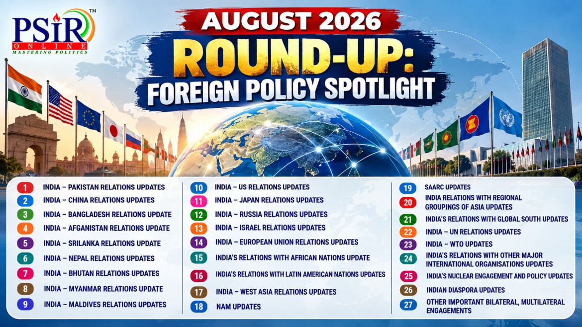 AUGUST 2026: ROUND-UP: FOREIGN POLICY SPOTLIGHT