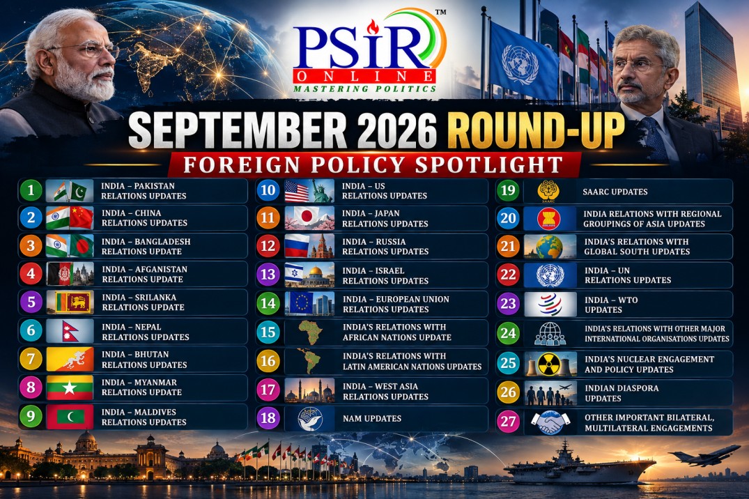 SEPTEMBER 2026: ROUND-UP: FOREIGN POLICY SPOTLIGHT