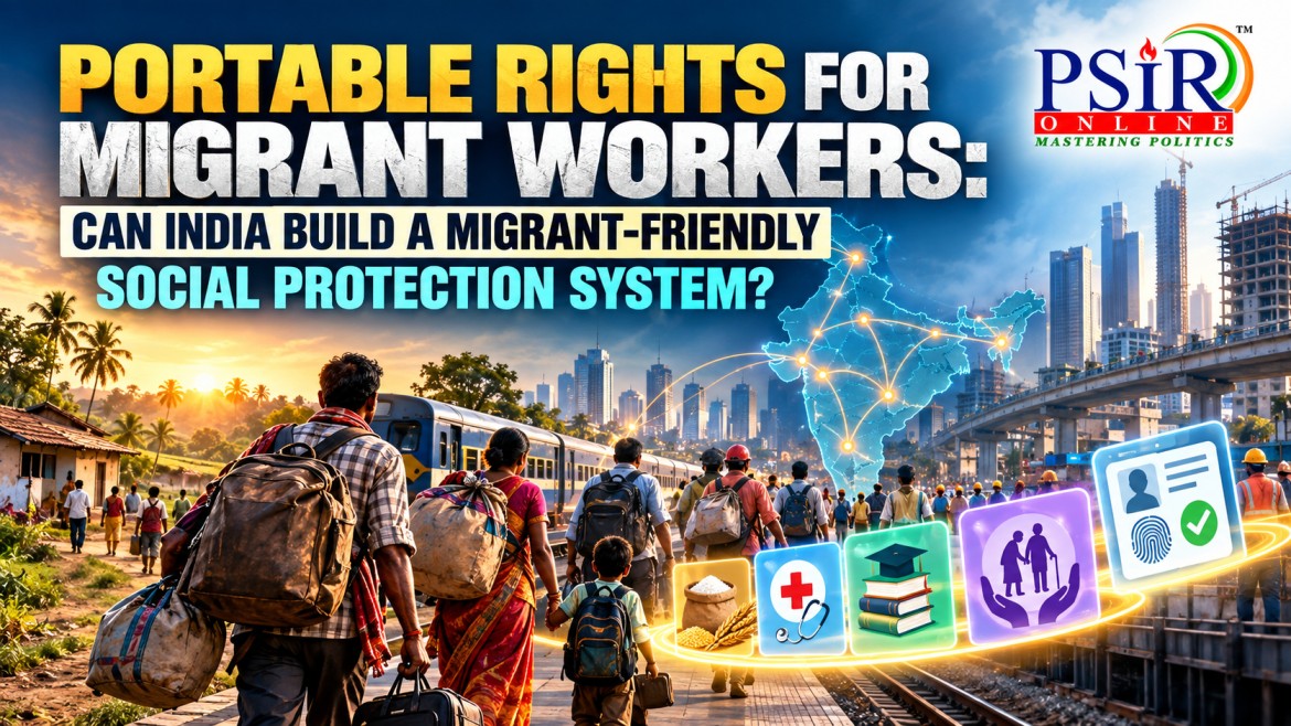 PORTABLE RIGHTS FOR MIGRANT WORKERS: CAN INDIA BUILD A MIGRANT-FRIENDLY SOCIAL PROTECTION SYSTEM?