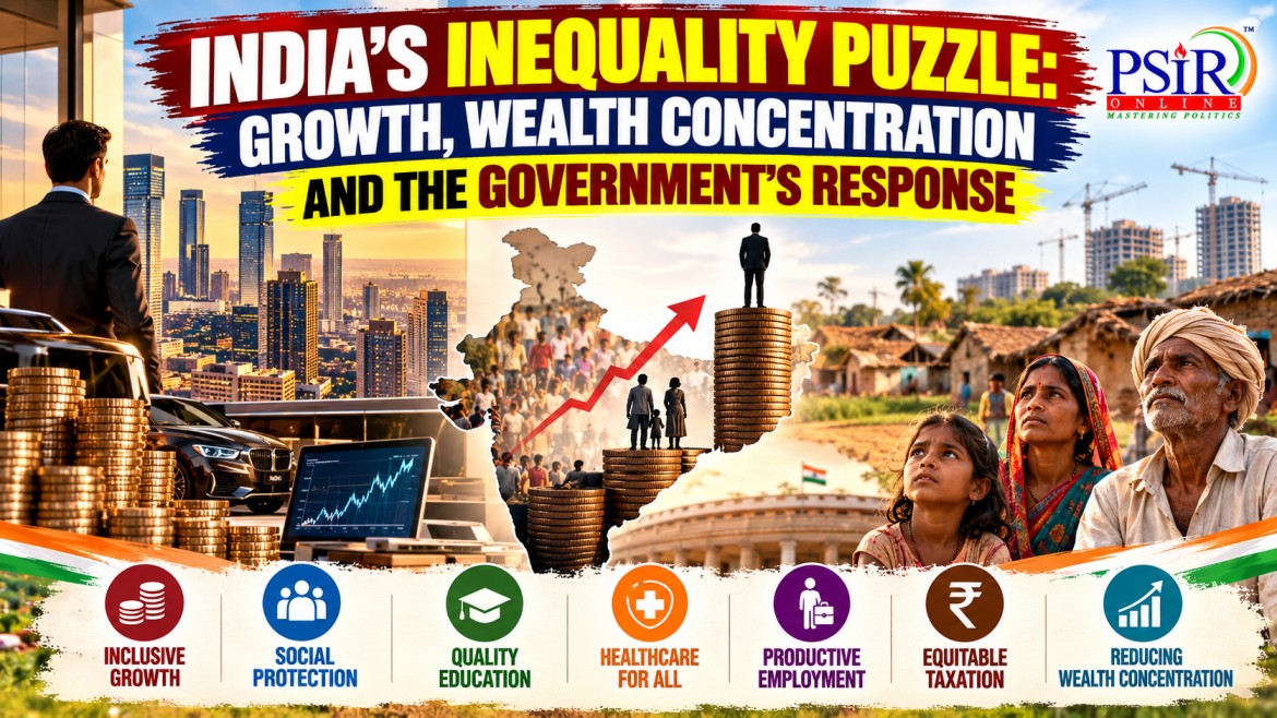 INDIA'S INEQUALITY PUZZLE: GROWTH, WEALTH CONCENTRATION AND THE GOVERNMENT'S RESPONSE