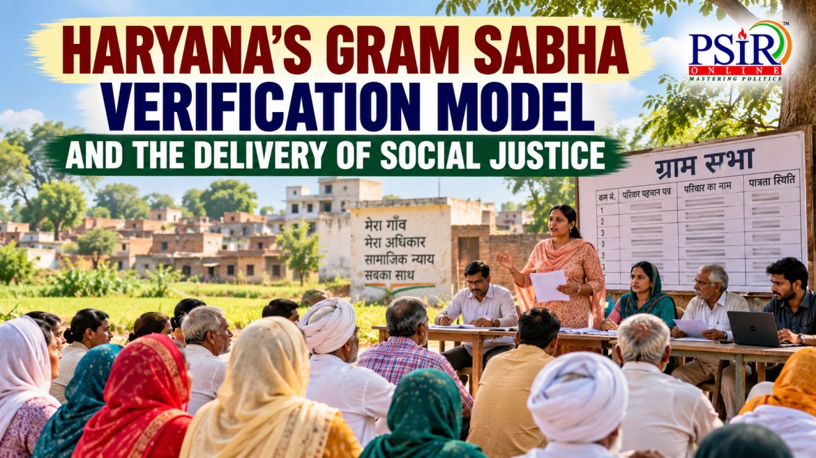 HARYANA&rsquo;S GRAM SABHA VERIFICATION MODEL AND THE DELIVERY OF SOCIAL JUSTICE