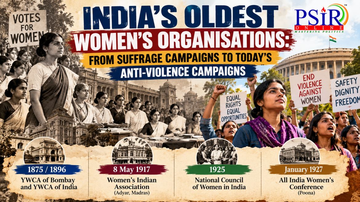 INDIA&rsquo;S OLDEST WOMEN&rsquo;S ORGANISATIONS: FROM SUFFRAGE CAMPAIGNS TO TODAY&rsquo;S ANTI-VIOLENCE CAMPAIGNS