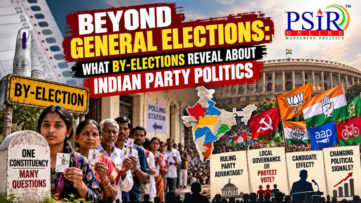 BEYOND GENERAL ELECTIONS: WHAT BY-ELECTIONS REVEAL ABOUT INDIAN PARTY POLITICS