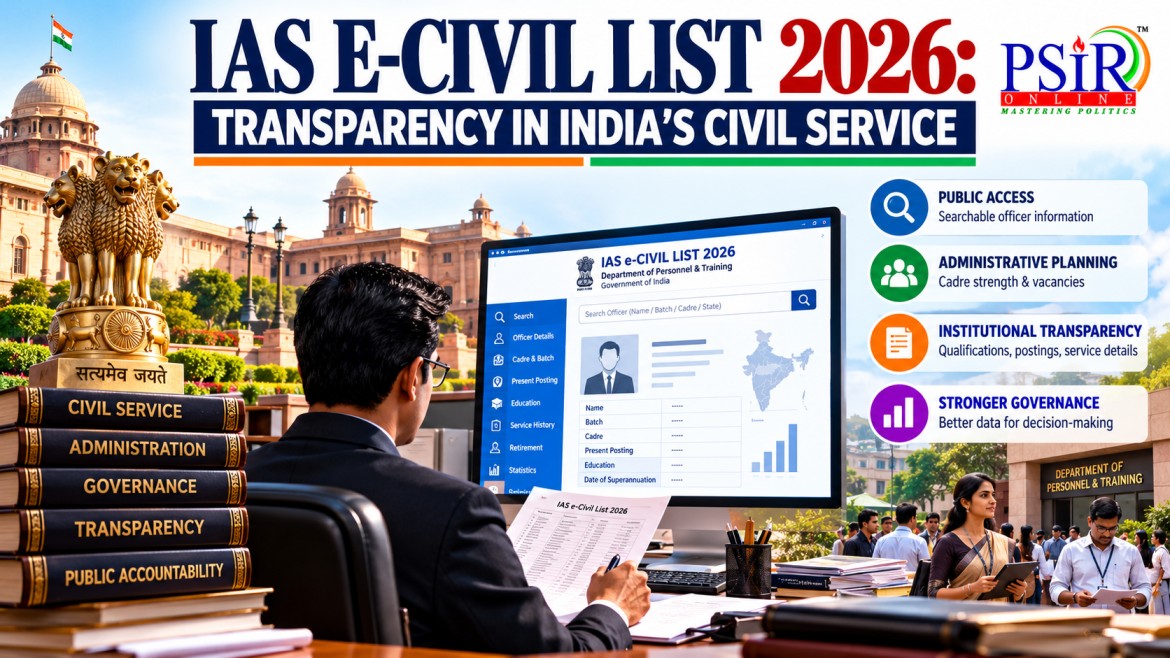 IAS e-CIVIL LIST 2026: TRANSPARENCY IN INDIA&rsquo;S CIVIL SERVICE