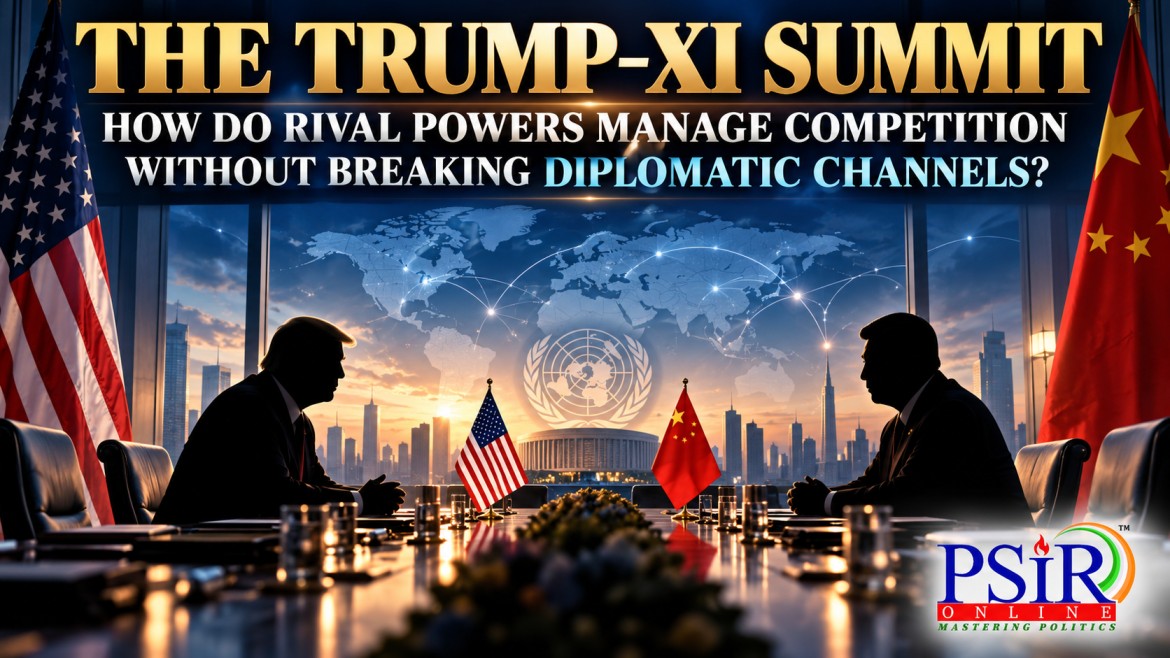 THE TRUMP&ndash;XI SUMMIT: HOW DO RIVAL POWERS MANAGE COMPETITION WITHOUT BREAKING DIPLOMATIC CHANNELS?