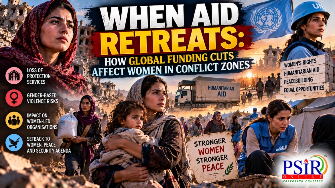 WHEN AID RETREATS: HOW GLOBAL FUNDING CUTS AFFECT WOMEN IN CONFLICT ZONES