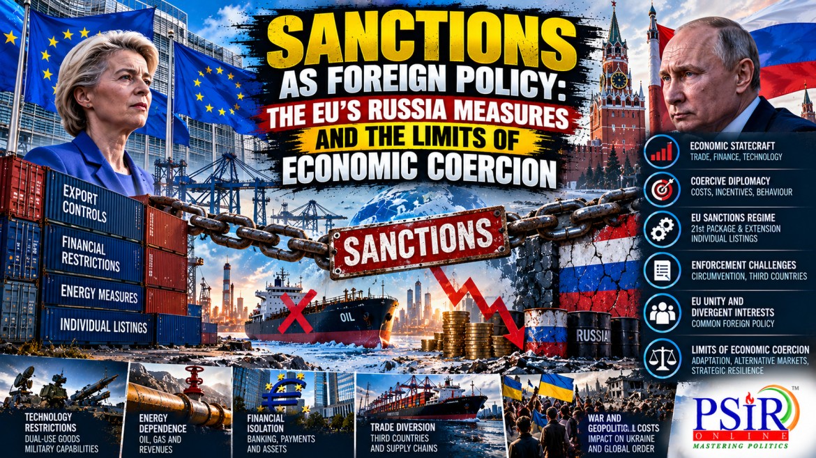 SANCTIONS AS FOREIGN POLICY: THE EU&rsquo;S RUSSIA MEASURES AND THE LIMITS OF ECONOMIC COERCION