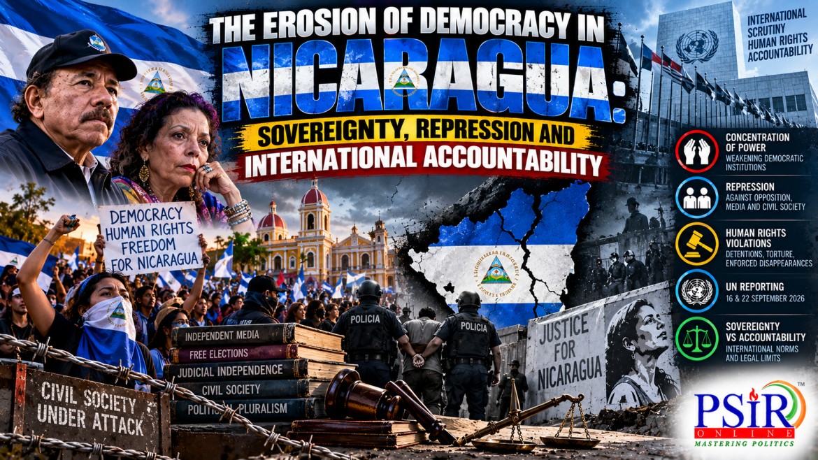 THE EROSION OF DEMOCRACY IN NICARAGUA: SOVEREIGNTY, REPRESSION AND INTERNATIONAL ACCOUNTABILITY