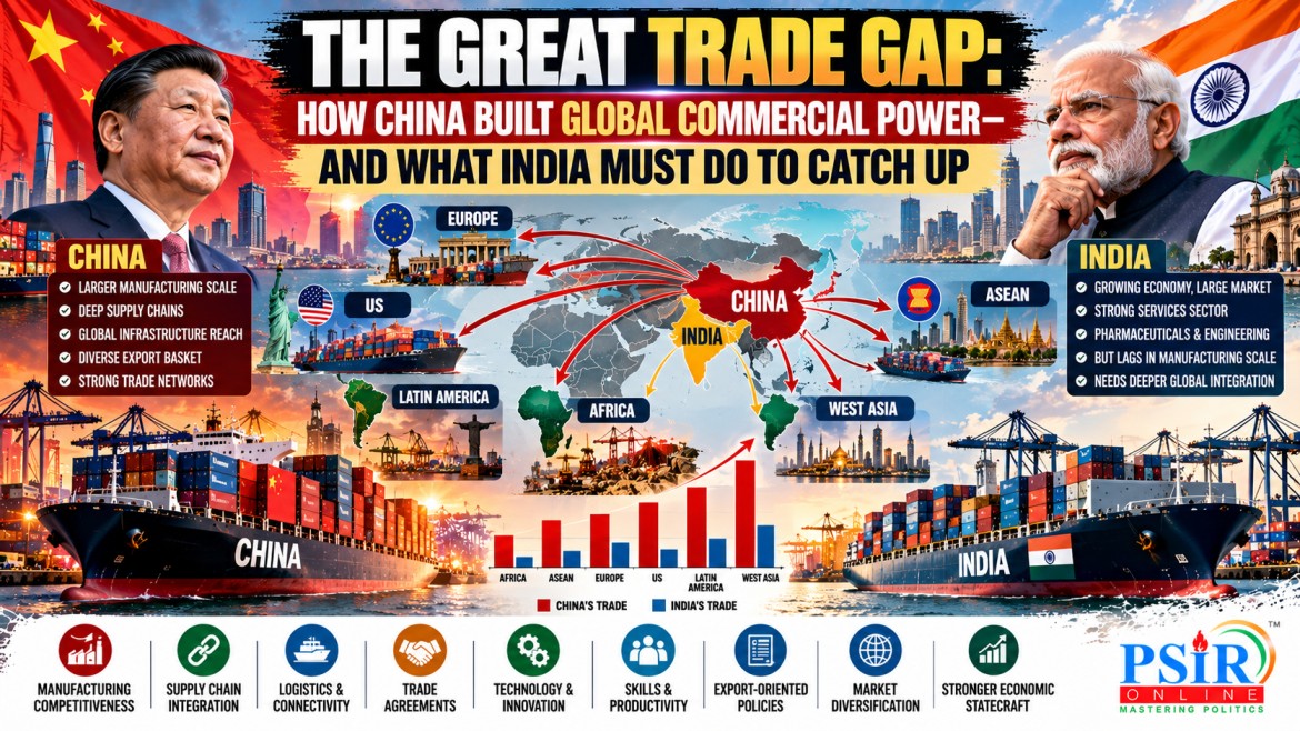 THE GREAT TRADE GAP: HOW CHINA BUILT GLOBAL COMMERCIAL POWER&mdash;AND WHAT INDIA MUST DO TO CATCH UP