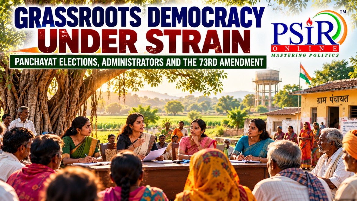GRASSROOTS DEMOCRACY UNDER STRAIN: PANCHAYAT ELECTIONS, ADMINISTRATORS AND THE 73RD AMENDMENT