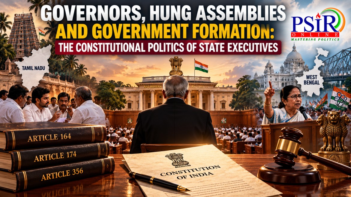 GOVERNORS, HUNG ASSEMBLIES AND GOVERNMENT FORMATION: THE CONSTITUTIONAL POLITICS OF STATE EXECUTIVES
