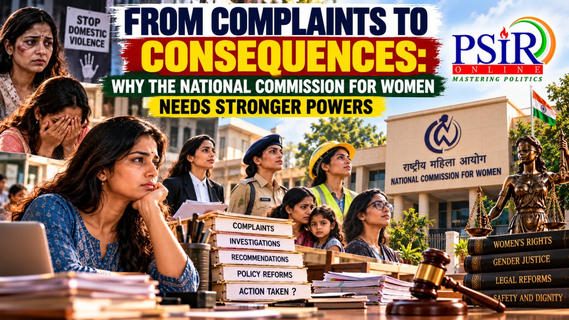 FROM COMPLAINTS TO CONSEQUENCES: WHY THE NATIONAL COMMISSION FOR WOMEN NEEDS STRONGER POWERS