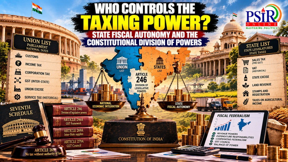 WHO CONTROLS THE TAXING POWER? STATE FISCAL AUTONOMY AND THE CONSTITUTIONAL DIVISION OF POWERS