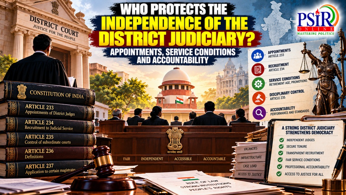 WHO PROTECTS THE INDEPENDENCE OF THE DISTRICT JUDICIARY? APPOINTMENTS, SERVICE CONDITIONS AND ACCOUNTABILITY