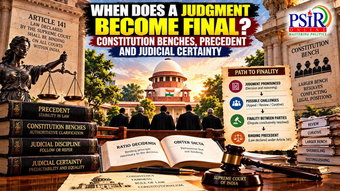 WHEN DOES A JUDGMENT BECOME FINAL? CONSTITUTION BENCHES, PRECEDENT AND JUDICIAL CERTAINTY