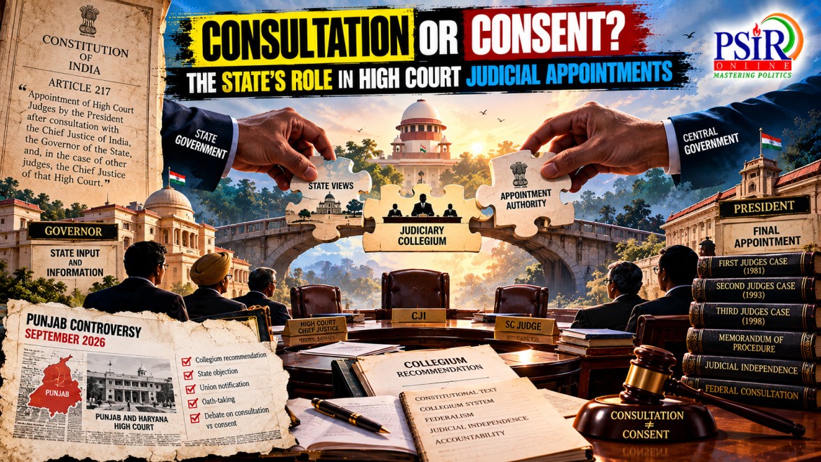 CONSULTATION OR CONSENT? THE STATE'S ROLE IN HIGH COURT JUDICIAL APPOINTMENTS